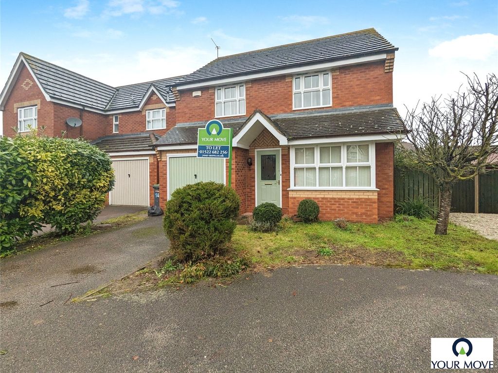 3 bed detached house to rent in Heron Walk, North Hykeham, Lincoln
