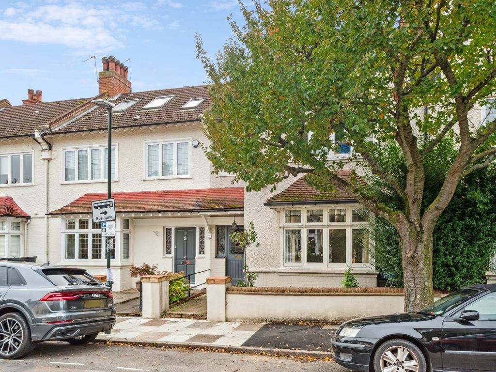 3 bed terraced house to rent in Clavering Avenue, London SW13, £4,000