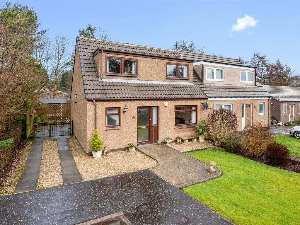 2 bed semidetached house for sale in 19 Curlers' Crescent, Milnathort, Kinross KY13, £160,000