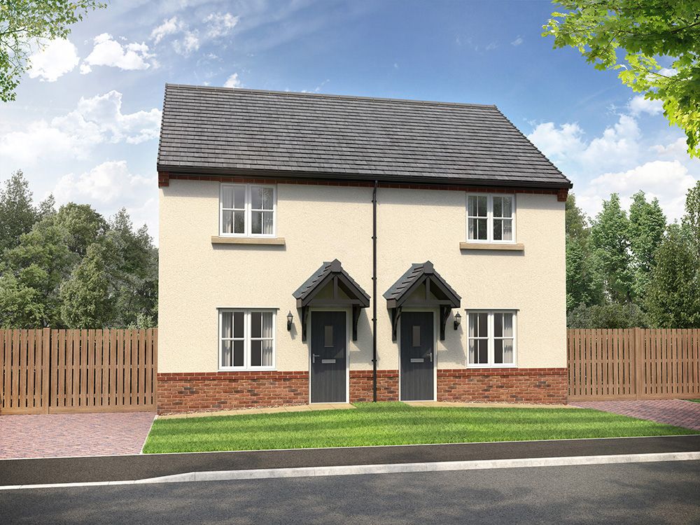 New home, 2 bed semidetached house for sale in "Bailey" at Dowbridge