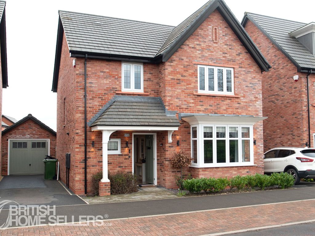 4 bed detached house for sale in Higher Croft Drive, Crewe, Cheshire