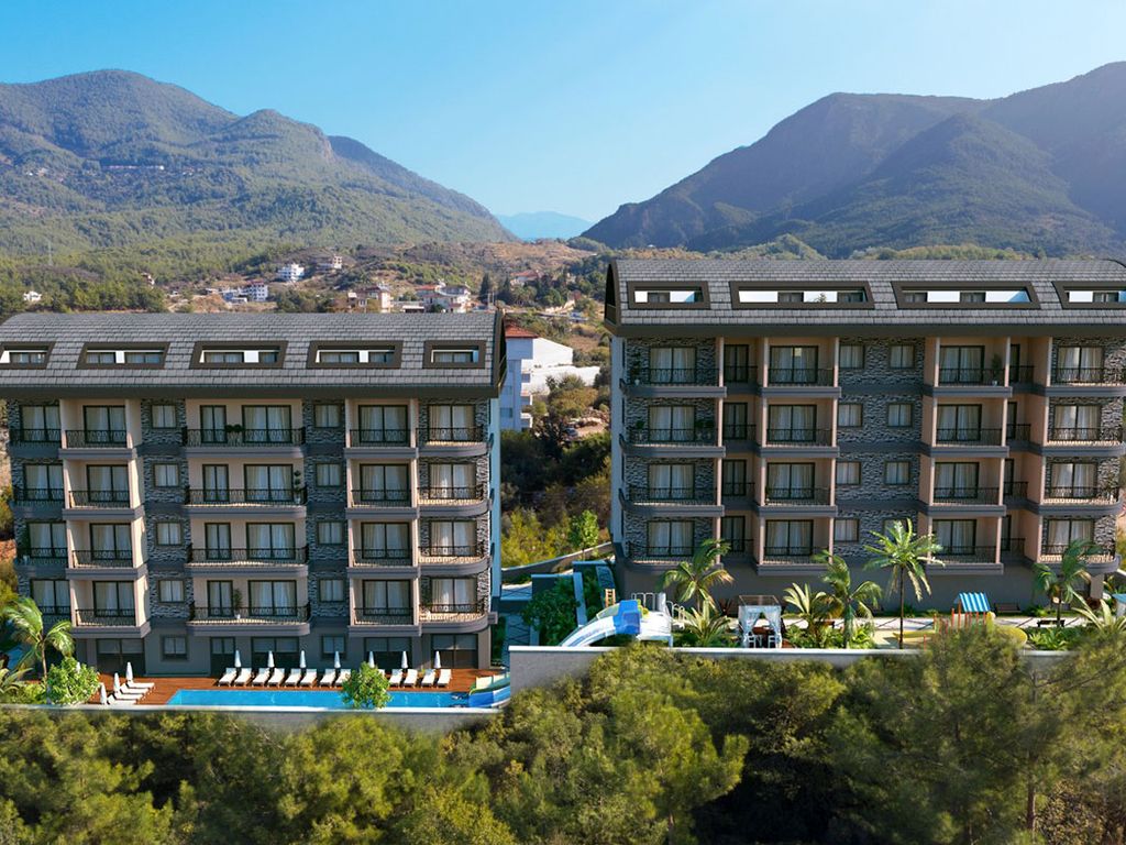New home, 1 bed apartment for sale in Oba, Alanya, Antalya Province
