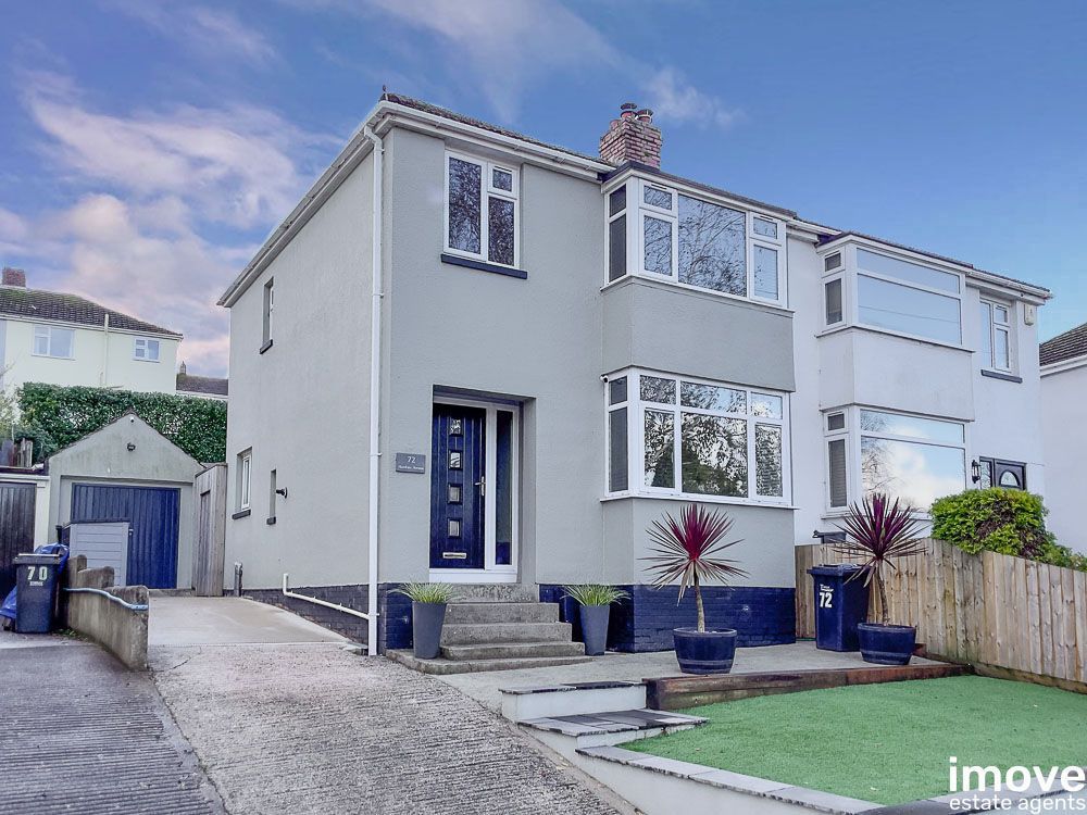 3 bed semidetached house for sale in Hawkins Avenue, Torquay TQ2, £