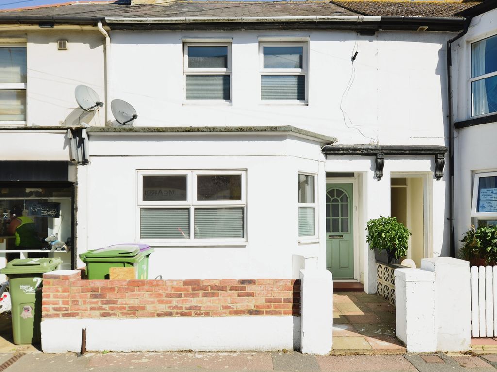 3 bed terraced house for sale in Canterbury Road, Folkestone CT19, £