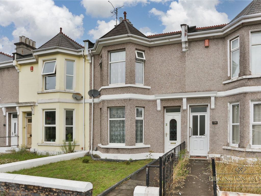 3 bed terraced house for sale in St. Levan Road, Plymouth, Devon PL2, £