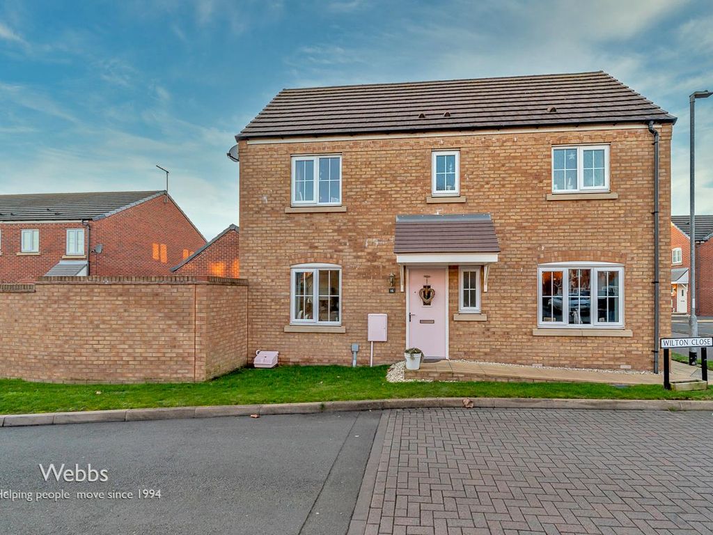 3 bed detached house for sale in Wilton Close, Cannock WS11, £309,950
