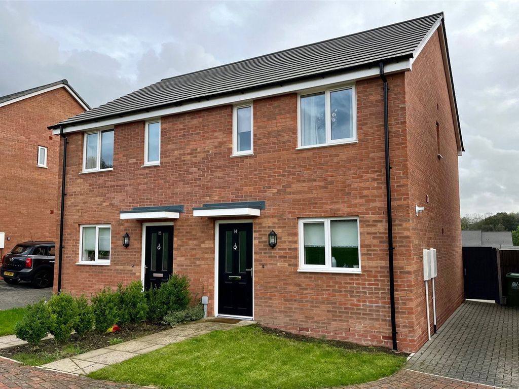 2 bed semidetached house for sale in Bourne Place, Denby, Ripley