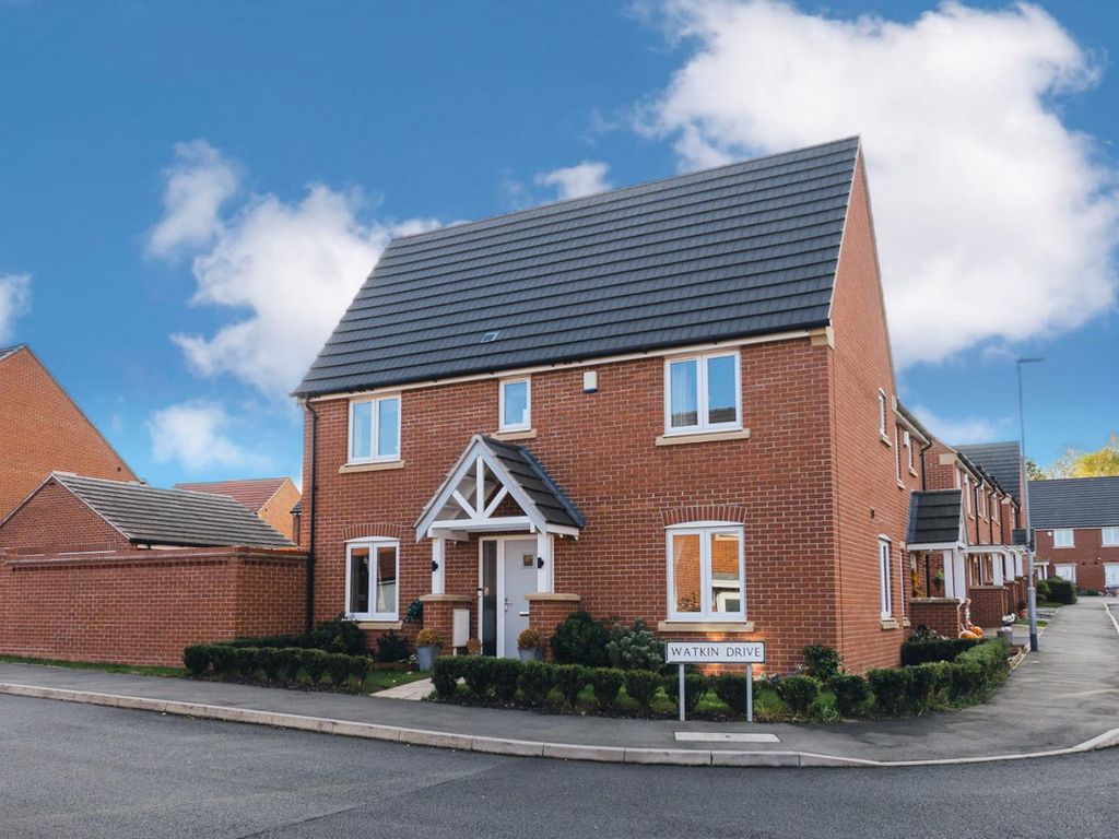 3 bed linkdetached house for sale in Watkin Drive, Loughborough LE11