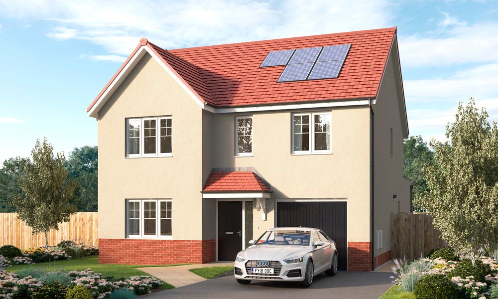 New home, 4 bed detached house for sale in Aurs Road, Barrhead, Glasgow