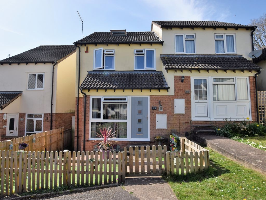 3 bed semidetached house for sale in Palmerston Drive, Exwick EX4, £