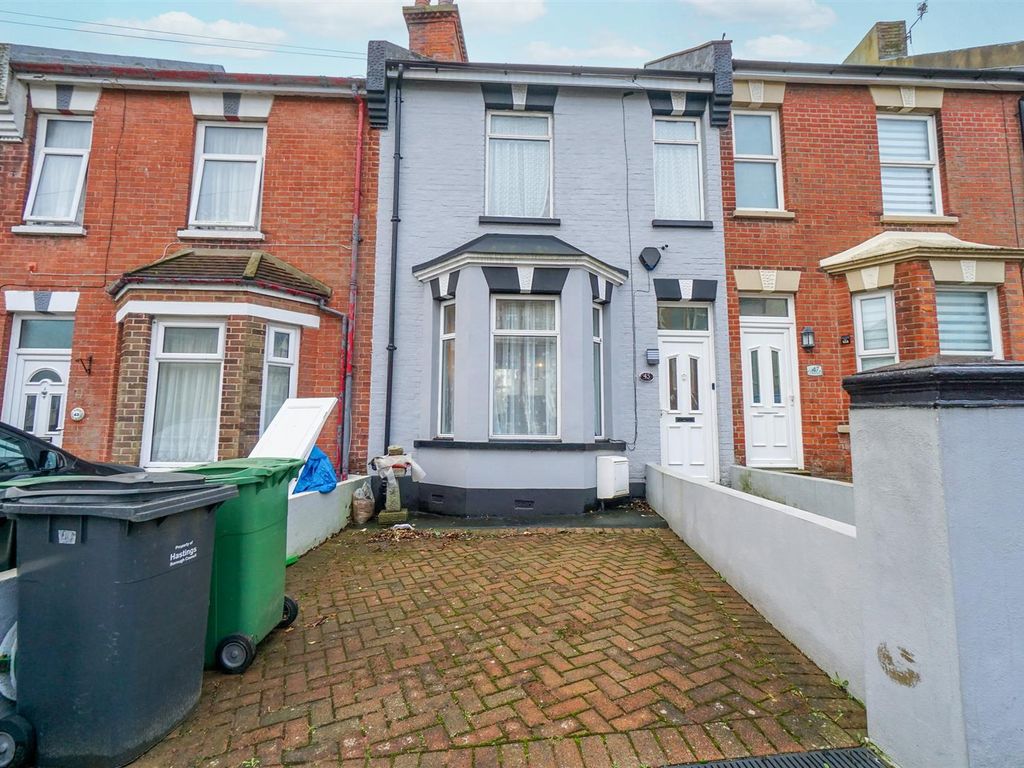 3 bed terraced house for sale in Victoria Avenue, Hastings TN35, £