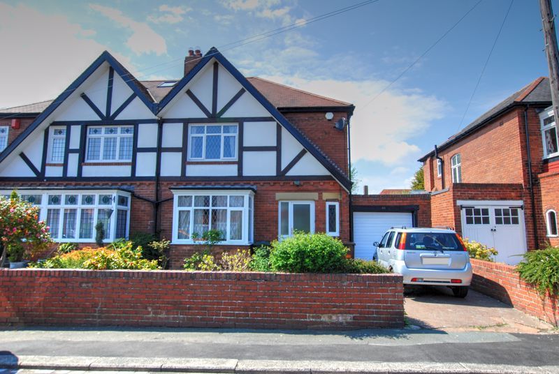 3 bed semidetached house for sale in Polwarth Road, Gosforth