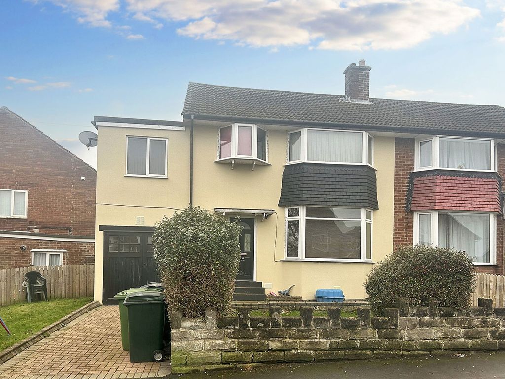 4 bed semidetached house for sale in Bowness Road, Whickham, Newcastle Upon Tyne NE16, £255,000
