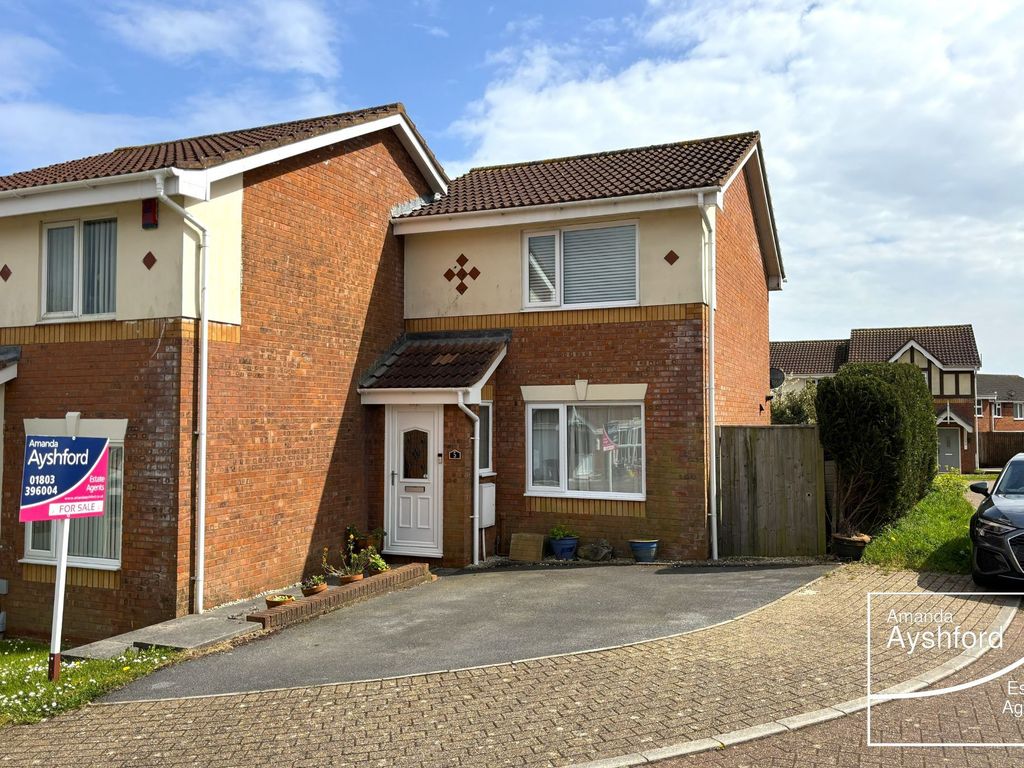 2 bed semidetached house for sale in Trentham Close, Paignton TQ3, £