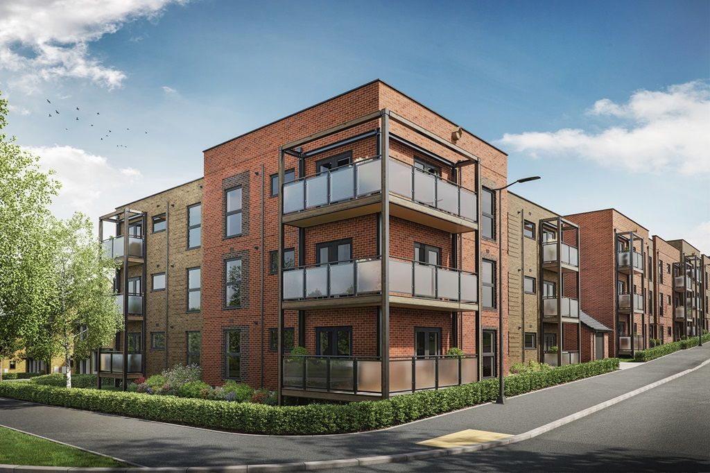 New home, 2 bed flat for sale in "Cobalt Court Plot 494" at Flint Rise, Castle Hill, Ebbsfleet