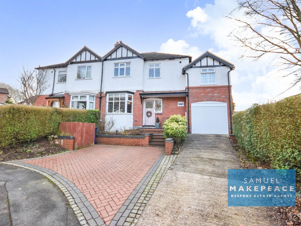 5 bed semidetached house for sale in The Crescent, The Westlands, Newcastle Under Lyme ST5, £