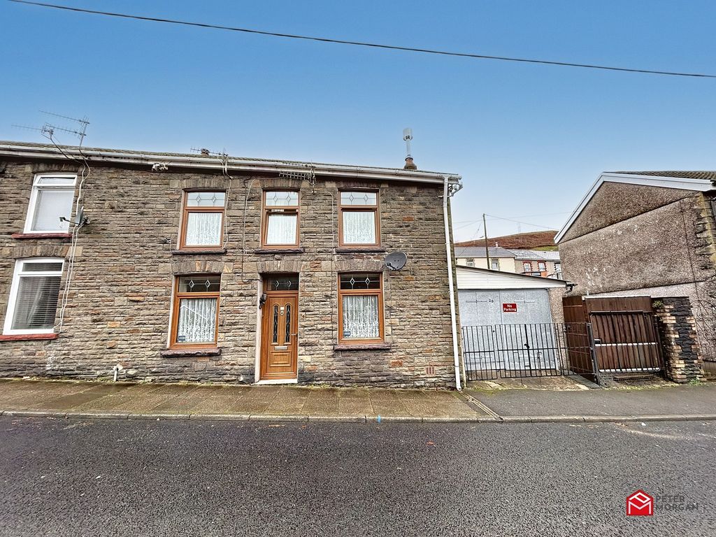 3 bed semidetached house for sale in Meadow Street, Ogmore Vale, Bridgend, Bridgend County