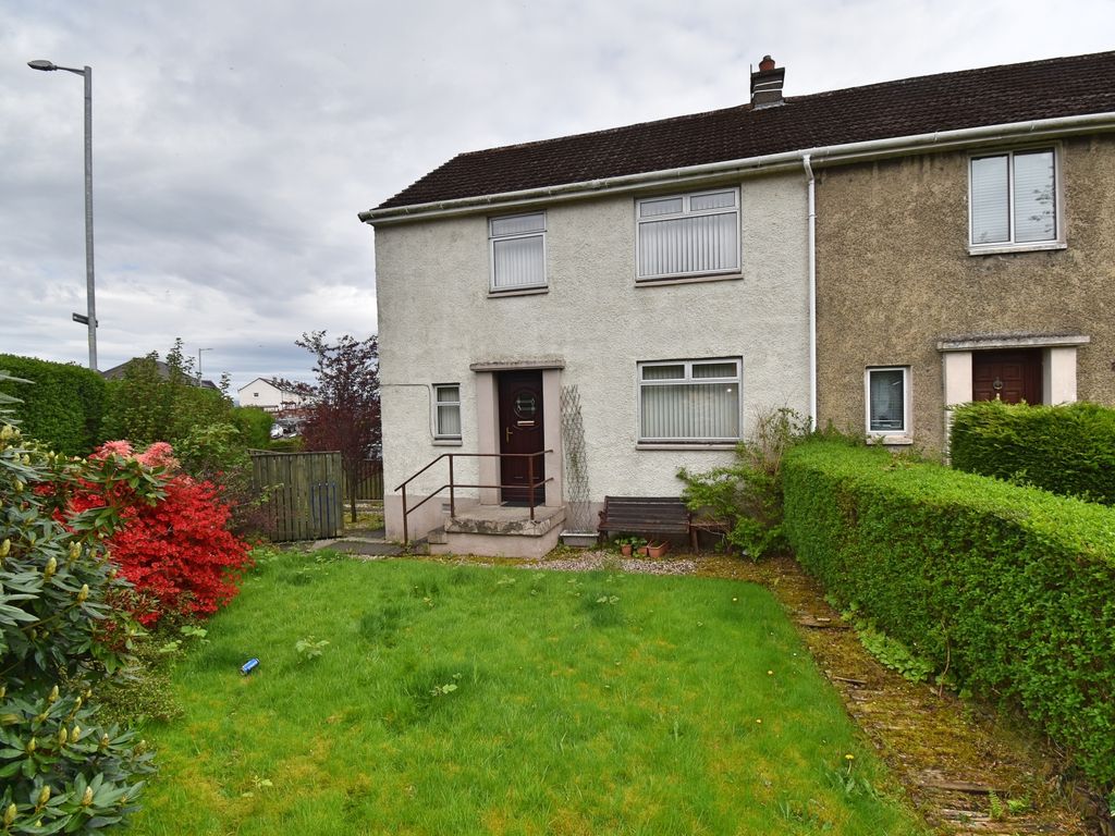 3 bed end terrace house for sale in Arran Avenue, Port Glasgow PA14, £