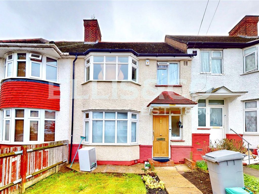 3 bed terraced house for sale in Chippenham Avenue, Wembley HA9, £500,000 Zoopla