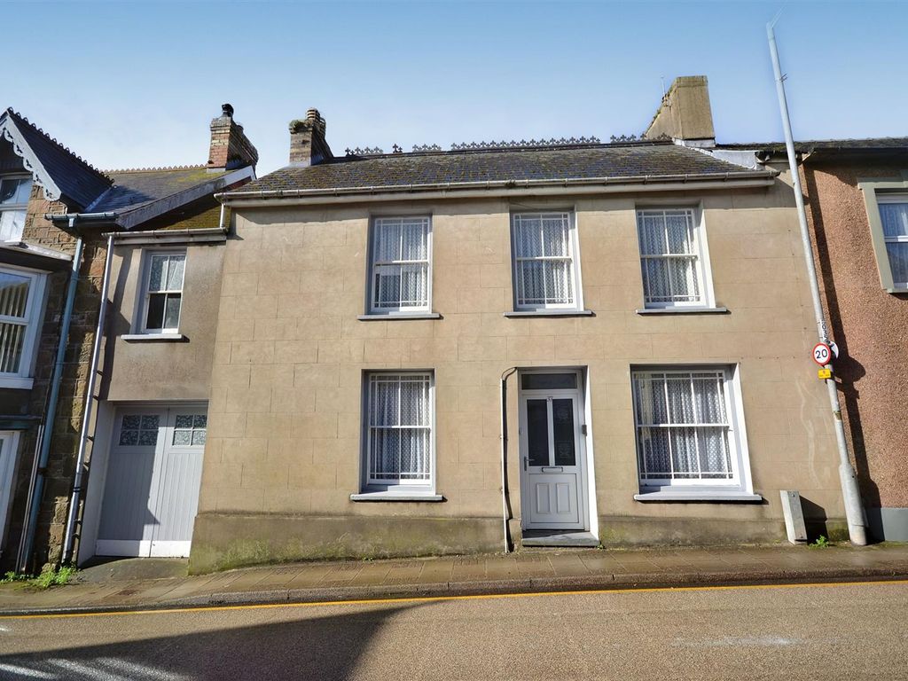 4 bed terraced house for sale in West Street, Fishguard SA65, £190,000