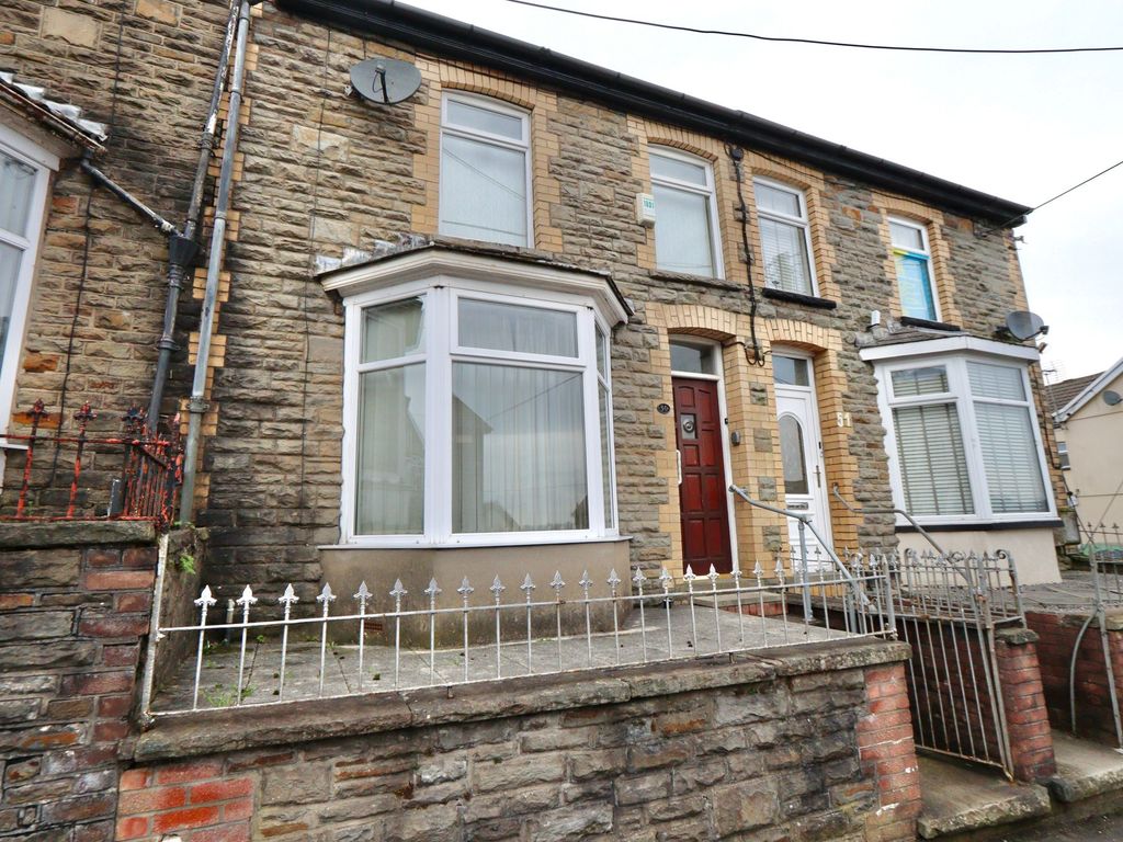 3 bed terraced house for sale in Mcdonnell Road, Bargoed CF81, £130,000