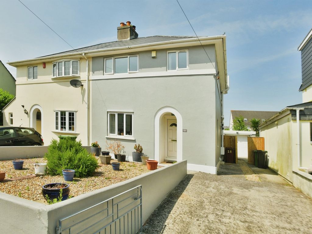 3 bed semidetached house for sale in Brentor Road, Plymouth PL4, £