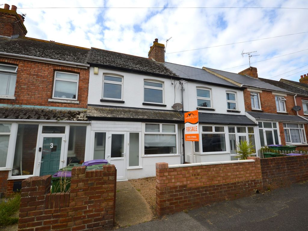 3 bed terraced house for sale in Greenfield Road, Folkestone CT19, £