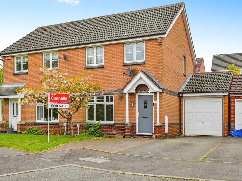 3 bed semidetached house for sale in Foxes Rake, Cannock WS11, £