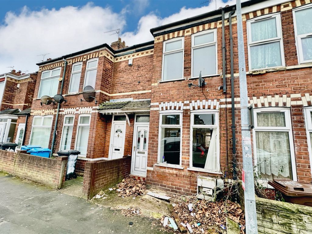 2 bed terraced house for sale in Hampshire Street, Hull HU4, £65,000