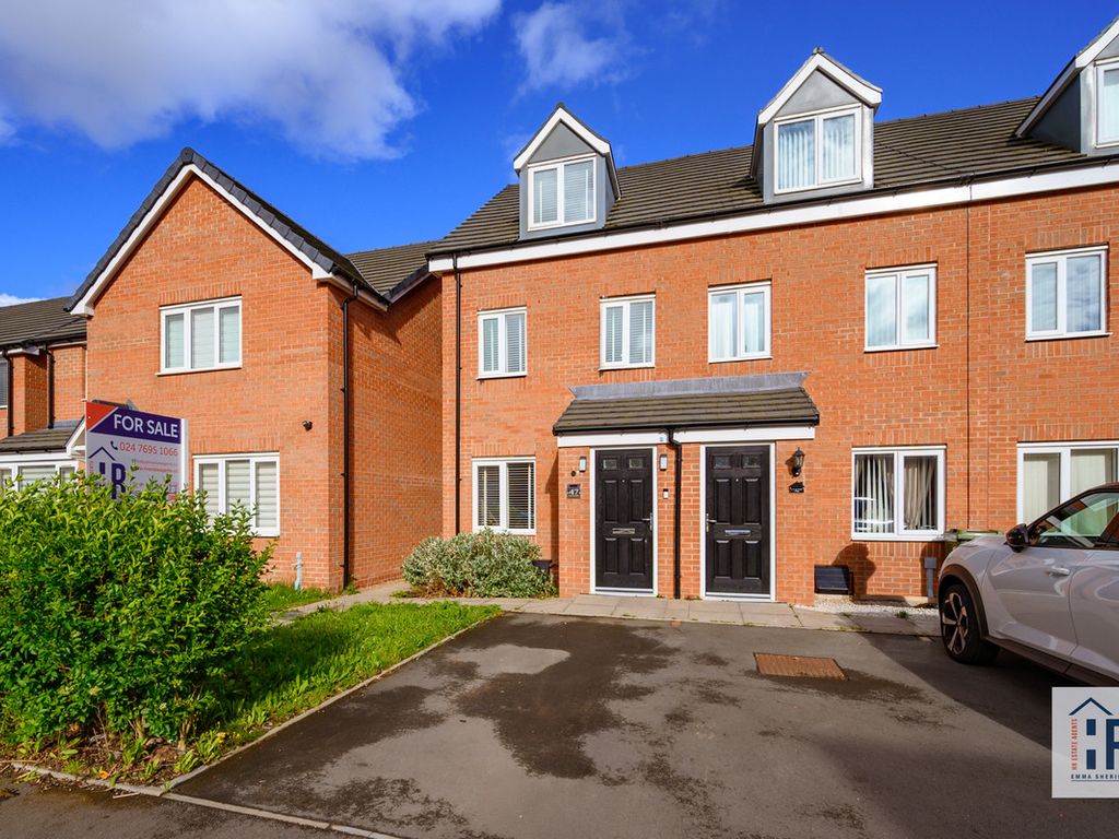 3 bed end terrace house for sale in Chelmsford Drive, Coventry CV6, £