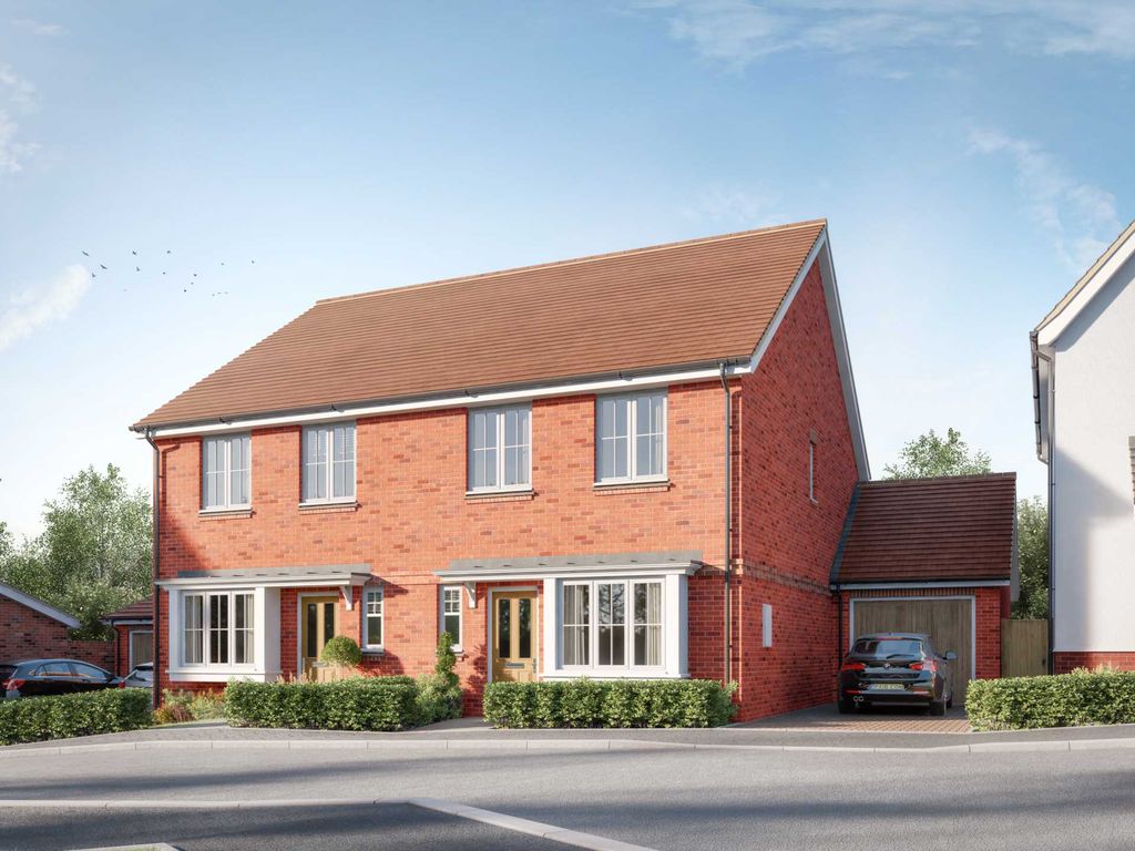 New home, 3 bed semidetached house for sale in The Bunting, Hedgerows