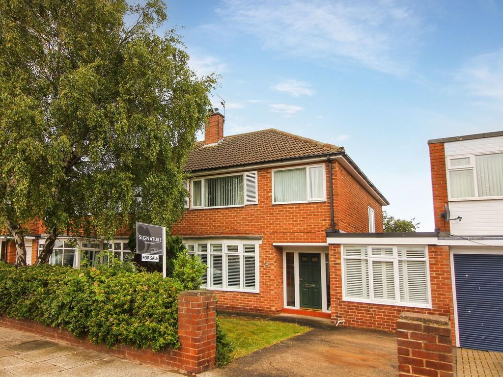 4 bed semidetached house for sale in Longridge Drive, Whitley Bay NE26