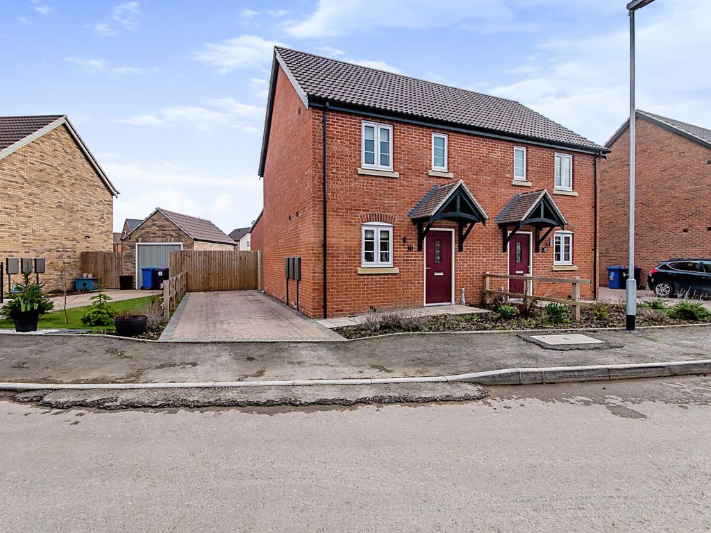 2 bed semidetached house for sale in Field Drive, Wyberton, Boston