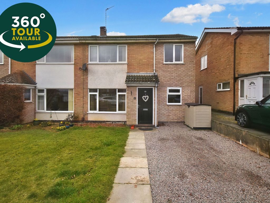 4 bed semidetached house for sale in Windrush Drive, Oadby, Leicester