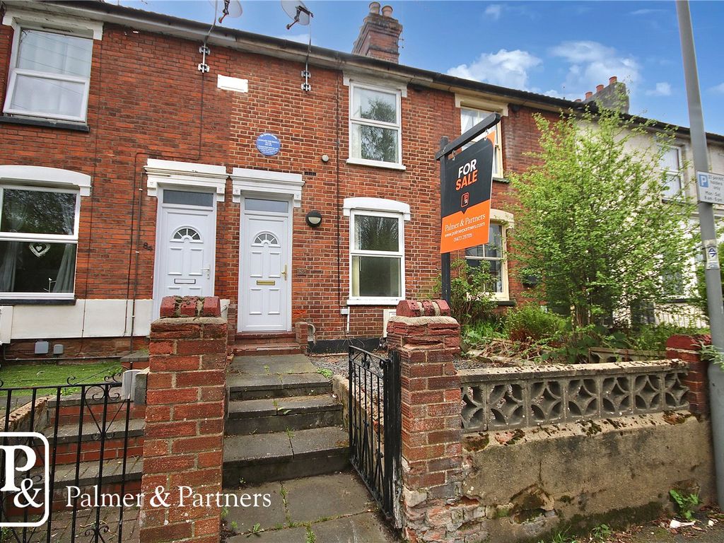 2 bed terraced house for sale in Spring Road, Ipswich, Suffolk IP4, £