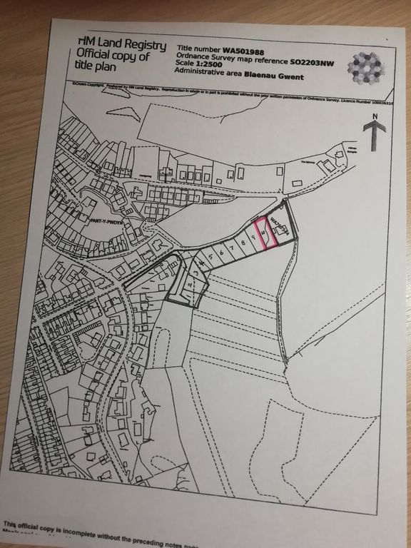 Land for sale in Plot 10 Cwm Farm Road, Six Bells, Abertillery NP13