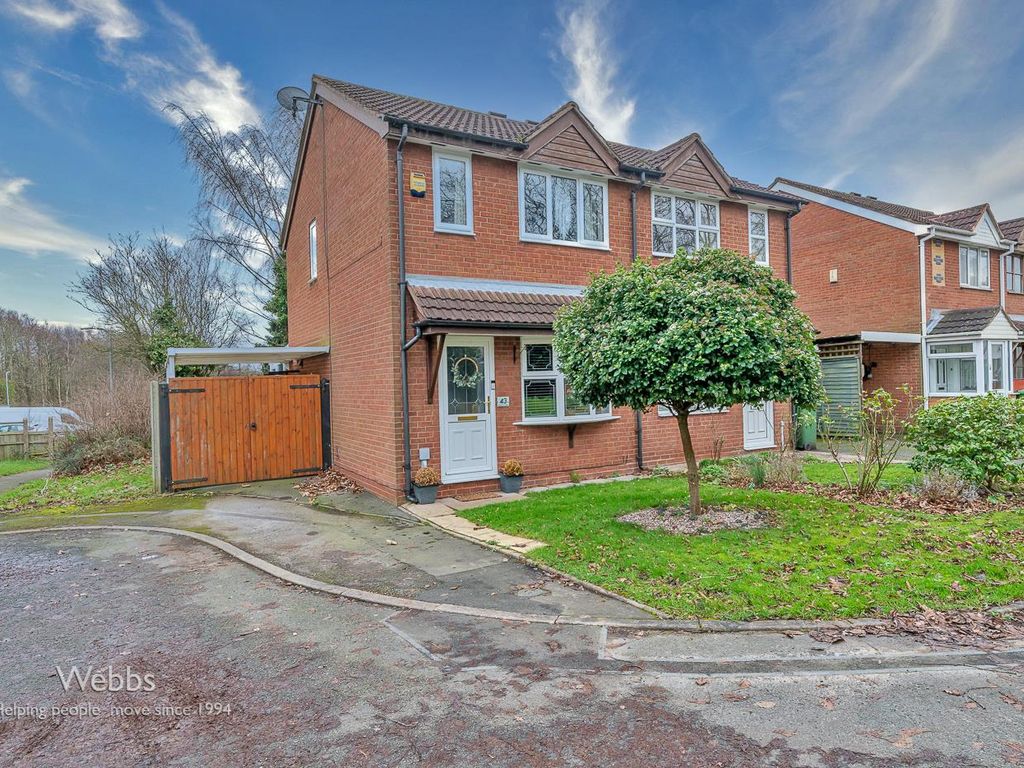 2 bed semidetached house for sale in Hampton Green, Cannock WS11, £