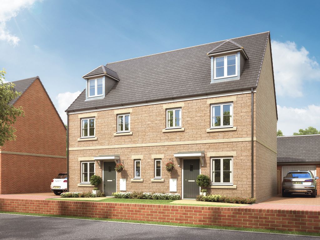 New home, 4 bed semidetached house for sale in "The Dorney" at Desborough Road, Rothwell