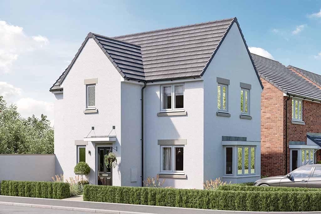 New home, 3 bed detached house for sale in "The Weaver" at Beacon Lane