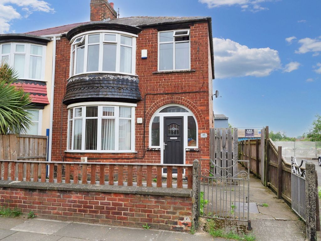 3 bed semidetached house for sale in Hutton Road, Middlesbrough TS4, £