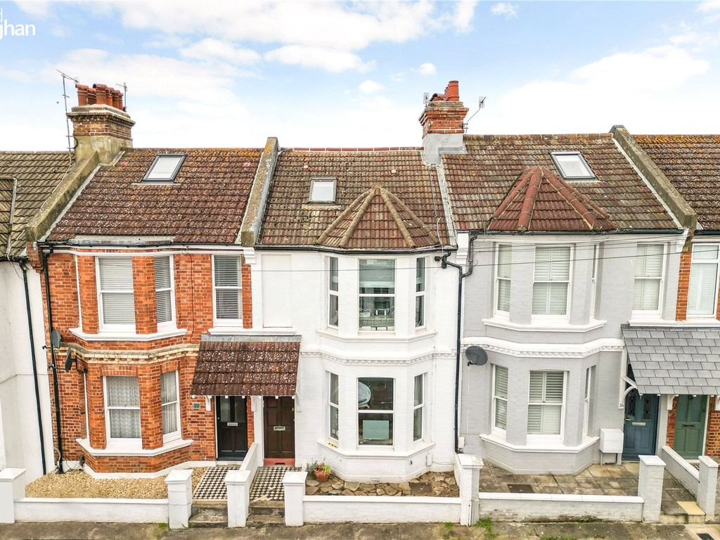 3 bed terraced house for sale in Lennox Road, Hove, East Sussex BN3, £