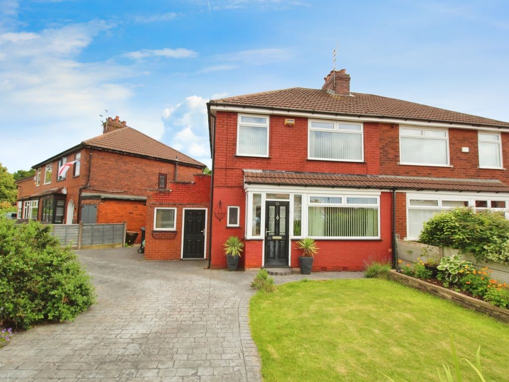 3 bed semidetached house for sale in Barlow Fold Road, Stockport