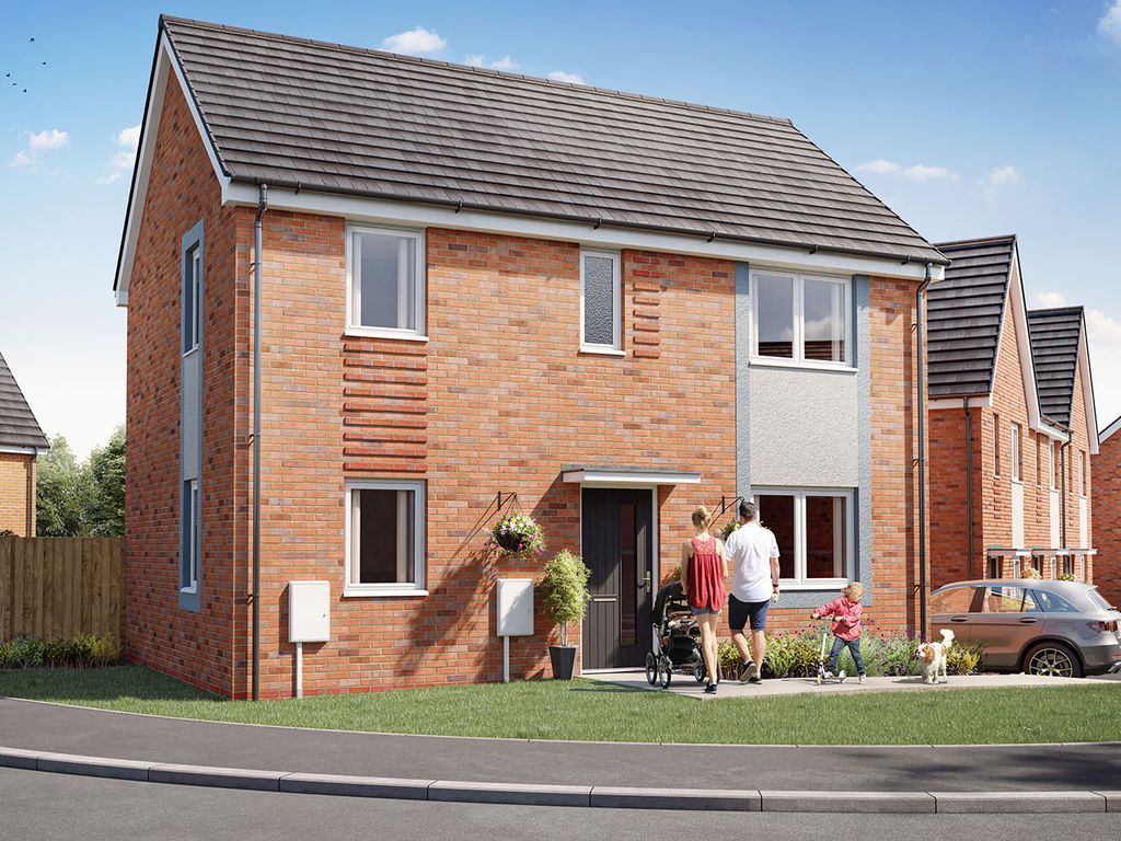 New home, 3 bed detached house for sale in "The Bingham" at Brierley