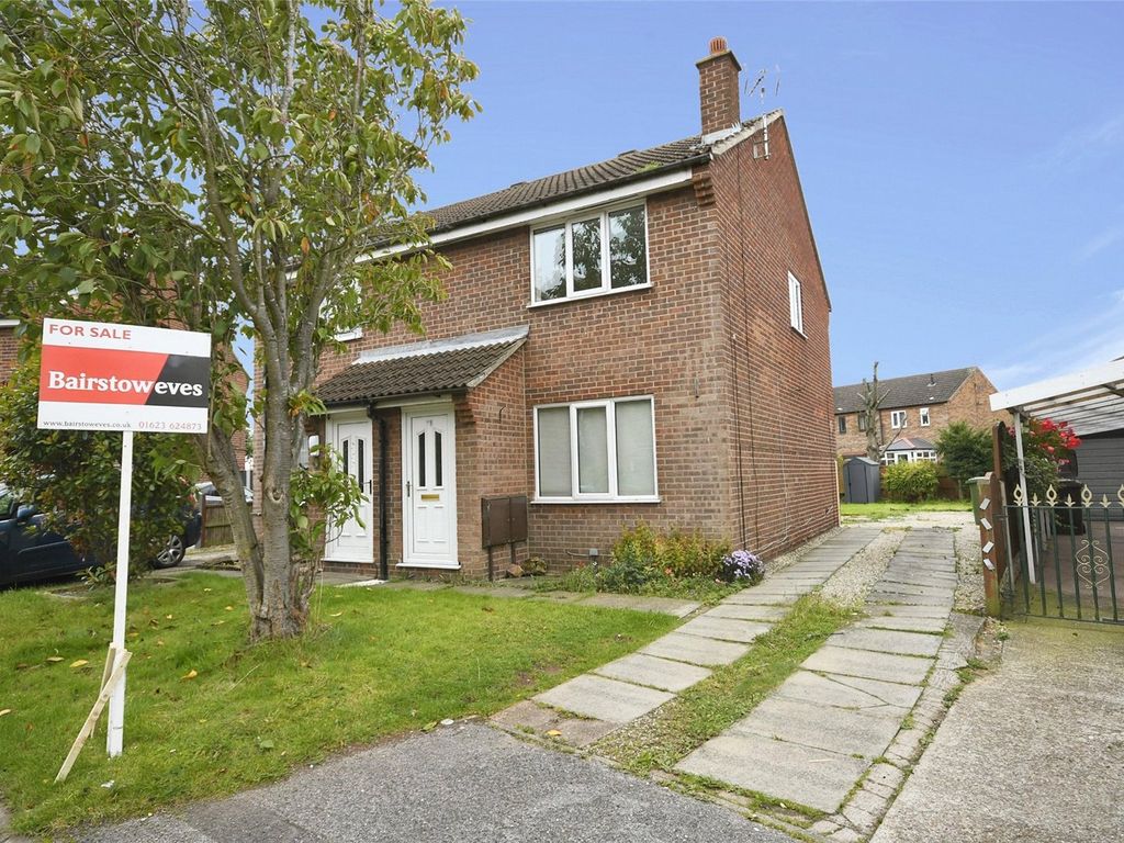 2 bed semidetached house for sale in Hall Close, Rainworth, Mansfield