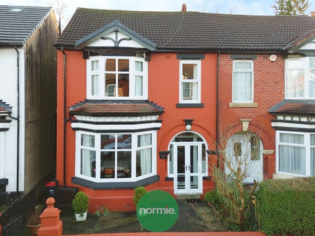 4 bed semidetached house for sale in Richmond Avenue, Prestwich M25, £