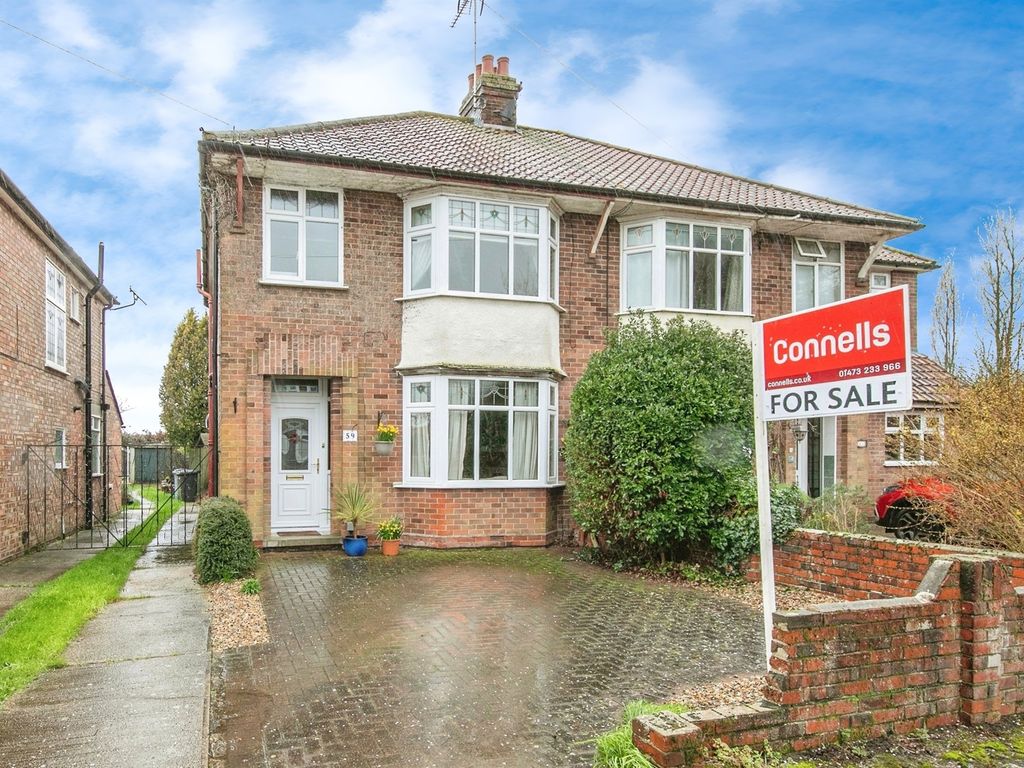 3 bed semidetached house for sale in Sherborne Avenue, Ipswich IP4, £