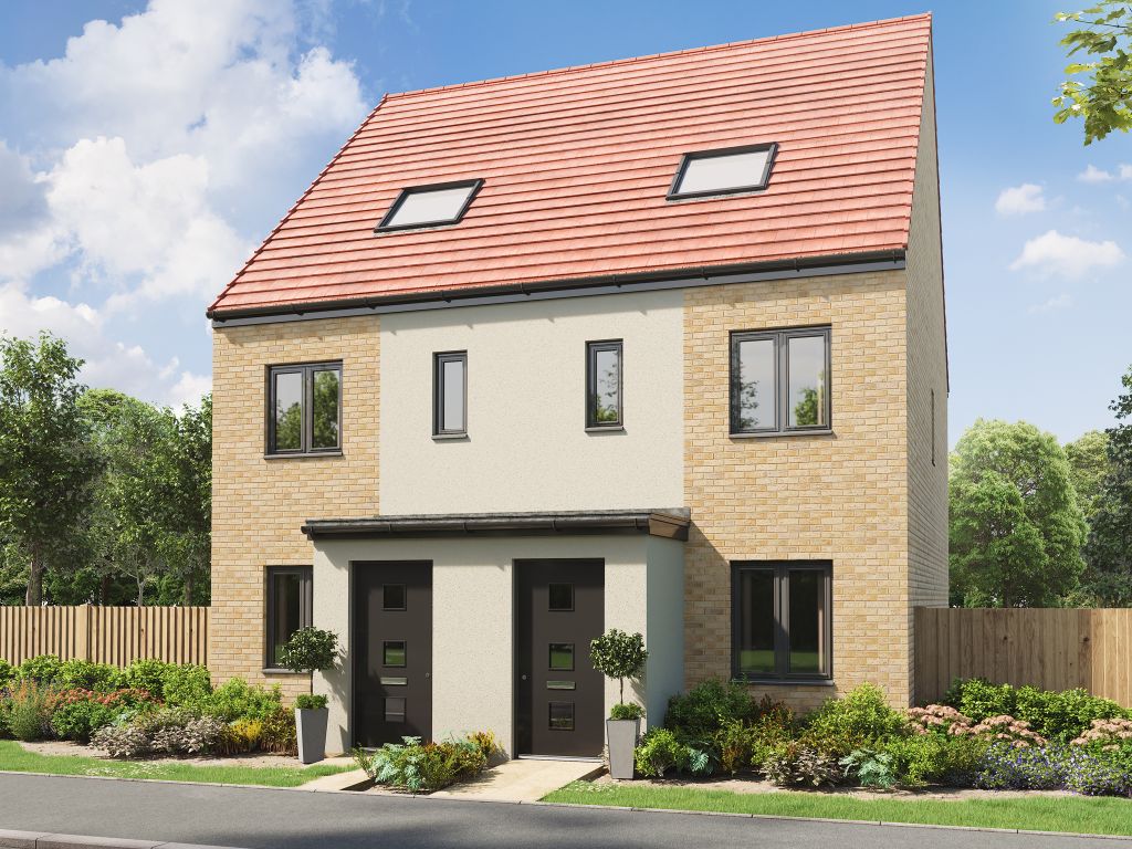 New home, 3 bed terraced house for sale in "The Braunton" at Bluebell Way, Whiteley, Fareham