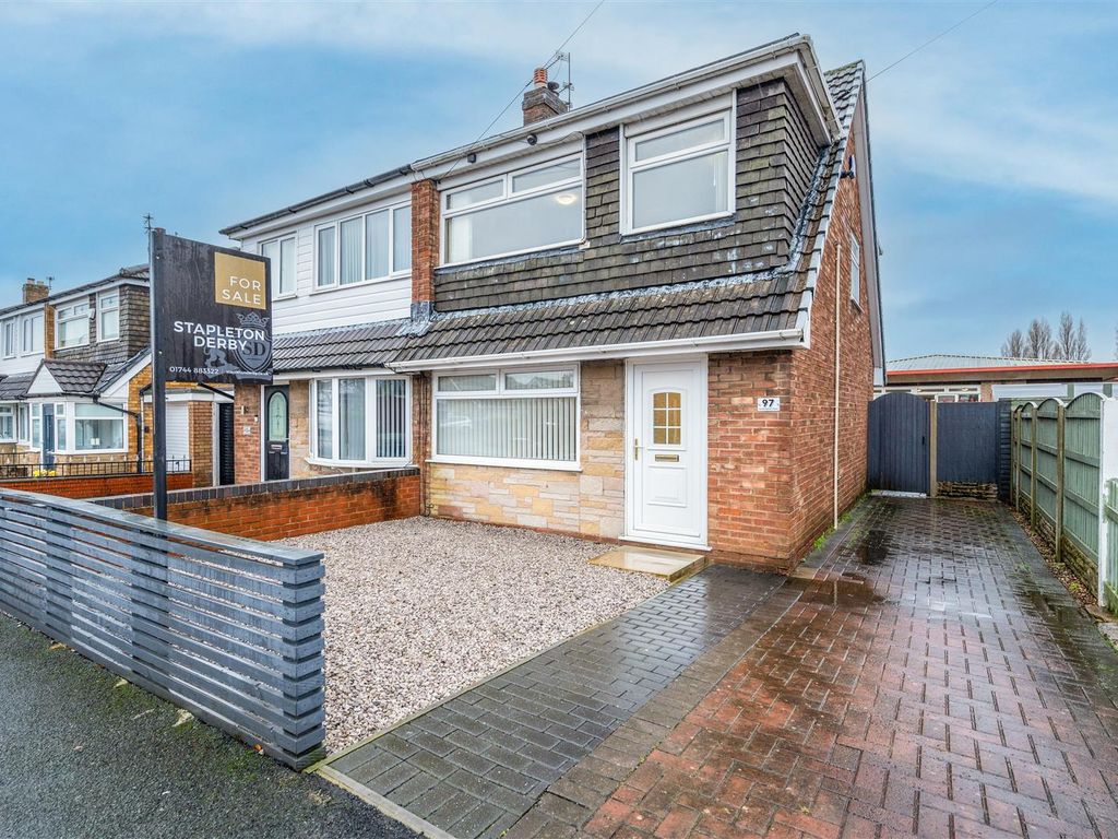 3 bed semidetached house for sale in Sandringham Drive, St. Helens WA9