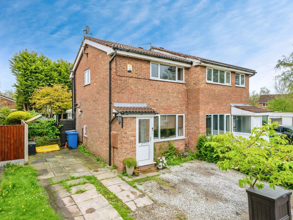 2 bed semidetached house for sale in Daniel Close, Birchwood, Warrington, Cheshire WA3, £