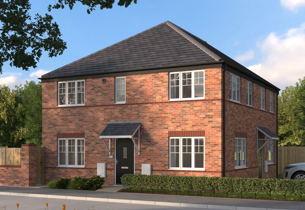 New home, 3 bed semidetached house for sale in "Fernlee" at Hannah Crescent, Witham St. Hughs